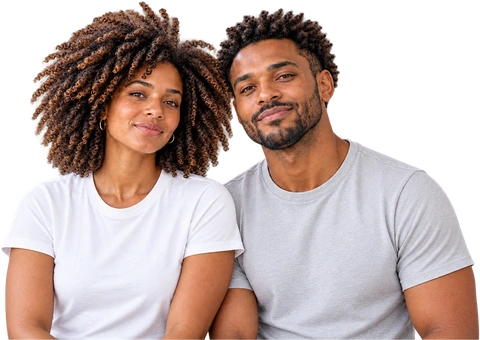 Portraits aux cheveux afro