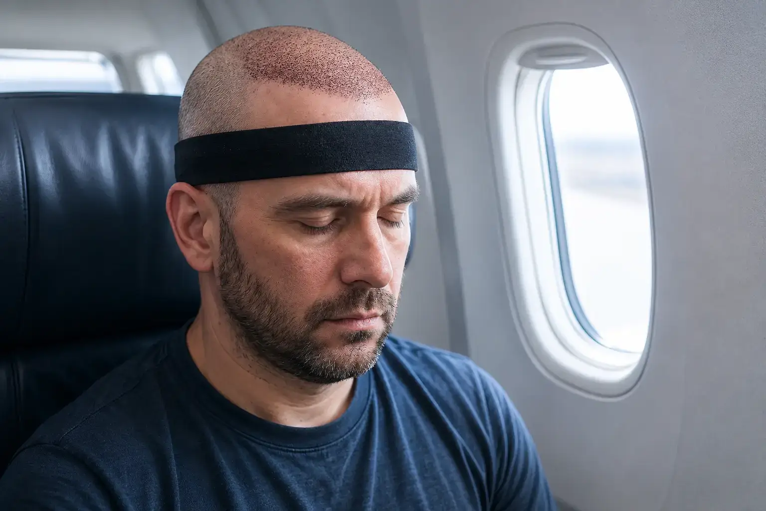 Avion après greffe de cheveux : fortement déconseillé
